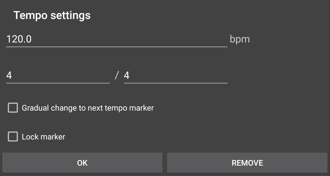 Adding Tempo and Time Signature Changes
